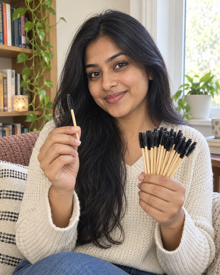 Disposable Mascara Wands with Lash Comb, 50 Pack