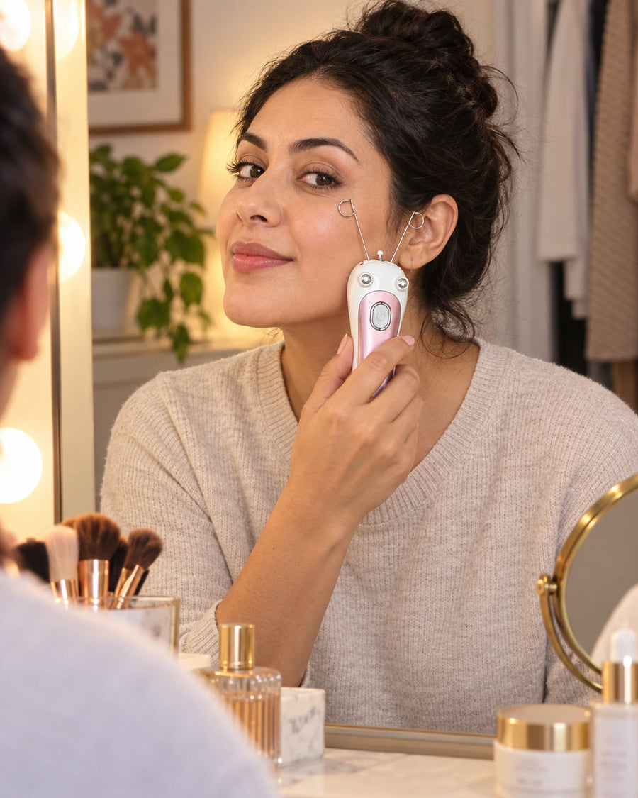 Electric Facial Hair Threading Epilator, Rechargeable
