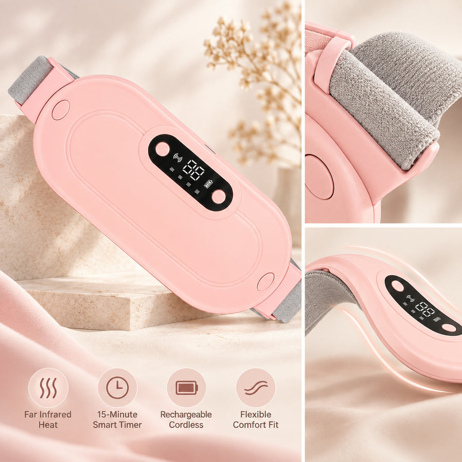 Cordless Period Heating Pad, Portable and Rechargeable