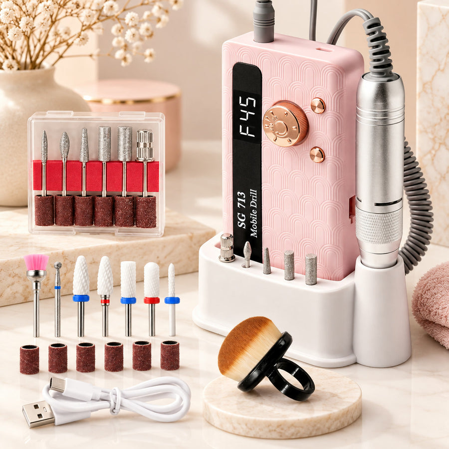 Cordless Electric Nail Drill, 35,000 RPM E-File Kit