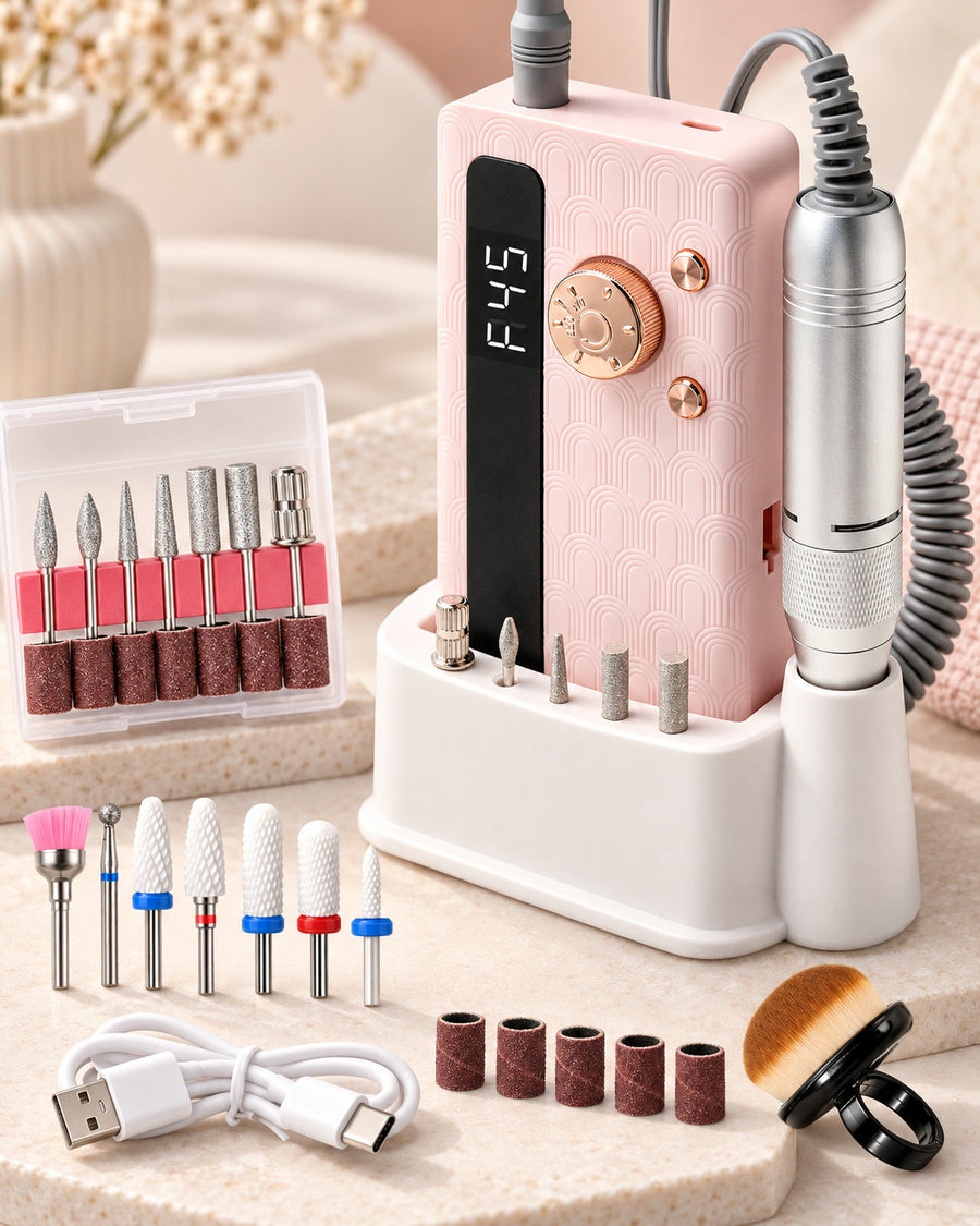 Cordless Electric Nail Drill, 35,000 RPM E-File Kit