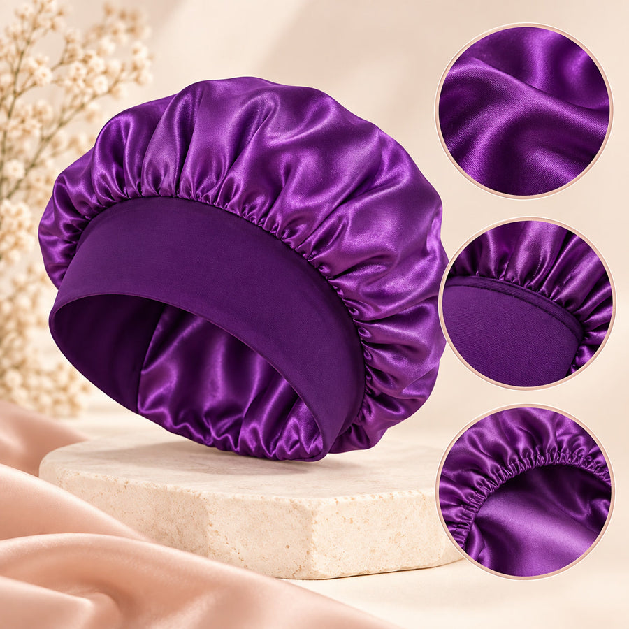 Satin-Lined Sleep Bonnet for Curly and Natural Hair