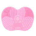 Alsunu silicone brush cleaning mat in pink