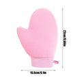 Alsunu double-sided self-tanning mitt in pink