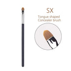 Alsunu flat round concealer brush, size XS