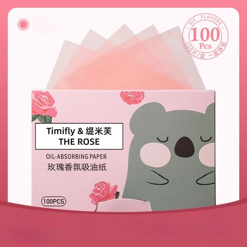 Alsunu oil blotting paper, rose