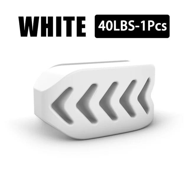 Alsunu silicone jawline exerciser ball, 40 lb light, white