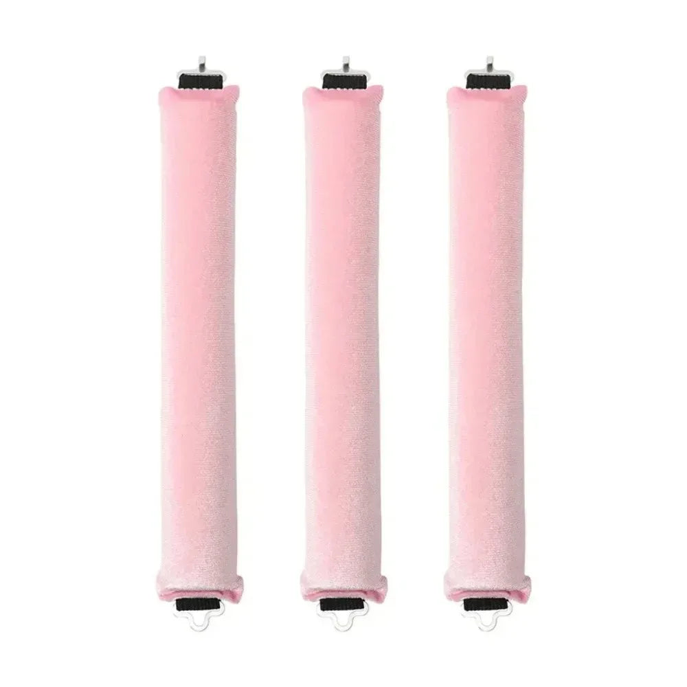 Alsunu heatless curling rod headband in pink