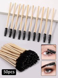 Alsunu disposable mascara wands in black