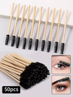 Alsunu disposable mascara wands in black