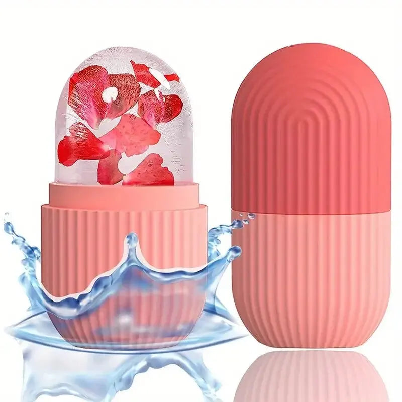 Alsunu silicone ice roller in pink