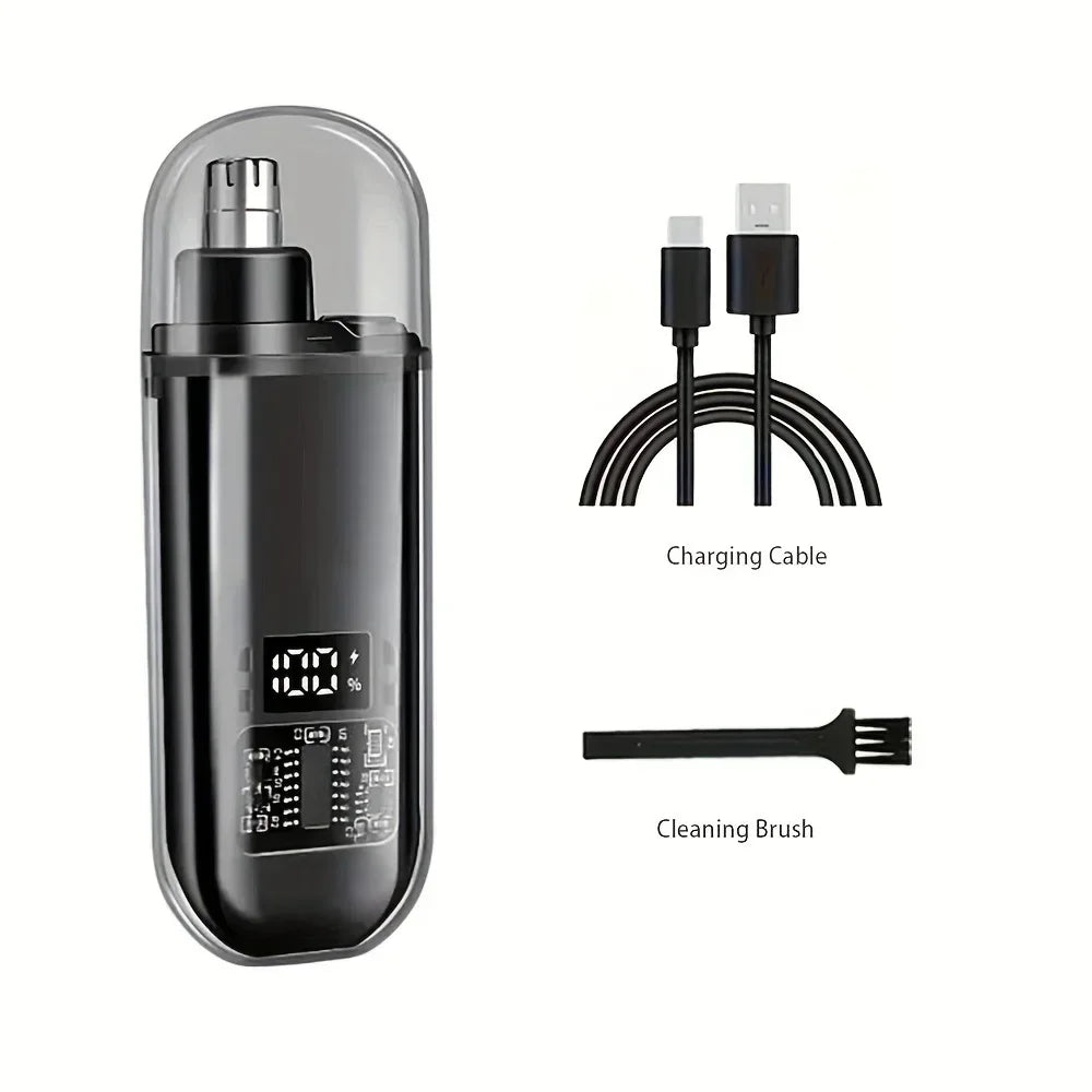 Alsunu nose and ear hair trimmer in black