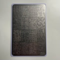 Alsunu nail art stamping plate, abstract designs