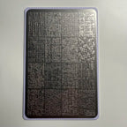 Alsunu nail art stamping plate, abstract designs
