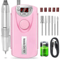 Alsunu rechargeable electric nail drill in pink