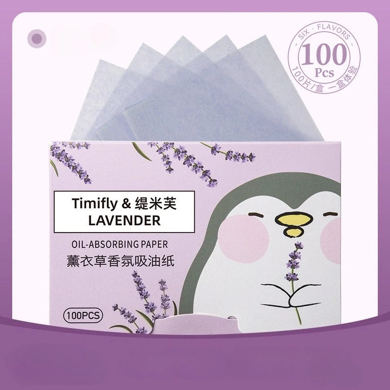Alsunu oil blotting paper, lavender