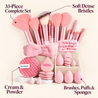 Alsunu 33-Piece Makeup Brush Set - key features