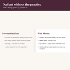 Alsunu® Nail Art Stamping Plate - why Alsunu