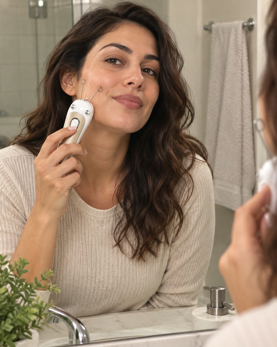 Electric Facial Hair Threading Epilator, Rechargeable