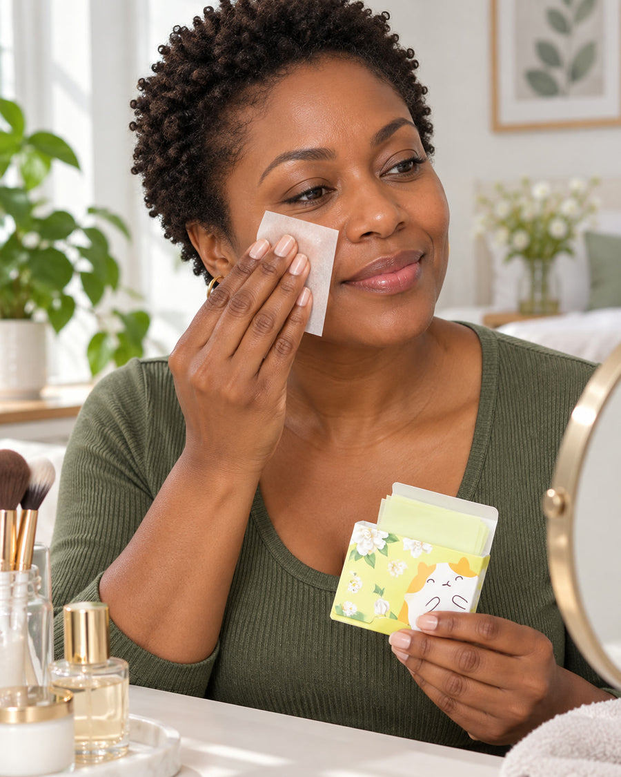 Scented Oil Blotting Sheets for Face, 100 Sheets