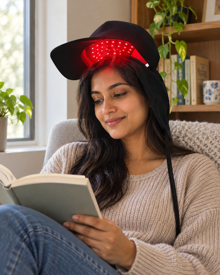 LED Red Light Cap for Scalp Care, Cordless