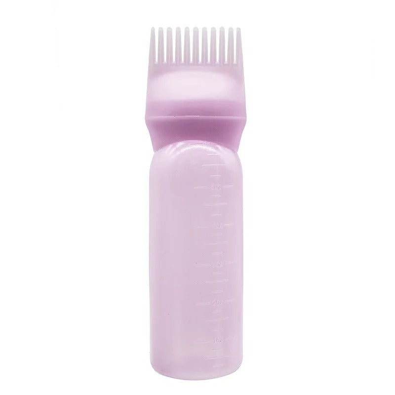 Alsunu hair oil applicator bottle in pink