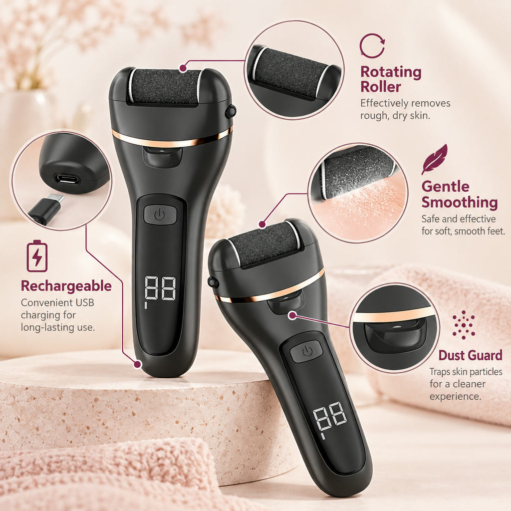 Alsunu foot callus remover, angled detail