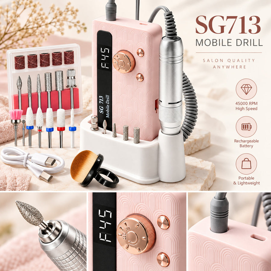 Cordless Electric Nail Drill, 35,000 RPM E-File Kit