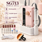 Alsunu nail drill, angled detail
