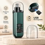 Alsunu nose and ear trimmer with cleaning brush and cable