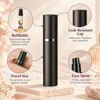 Alsunu perfume atomizer, angled detail
