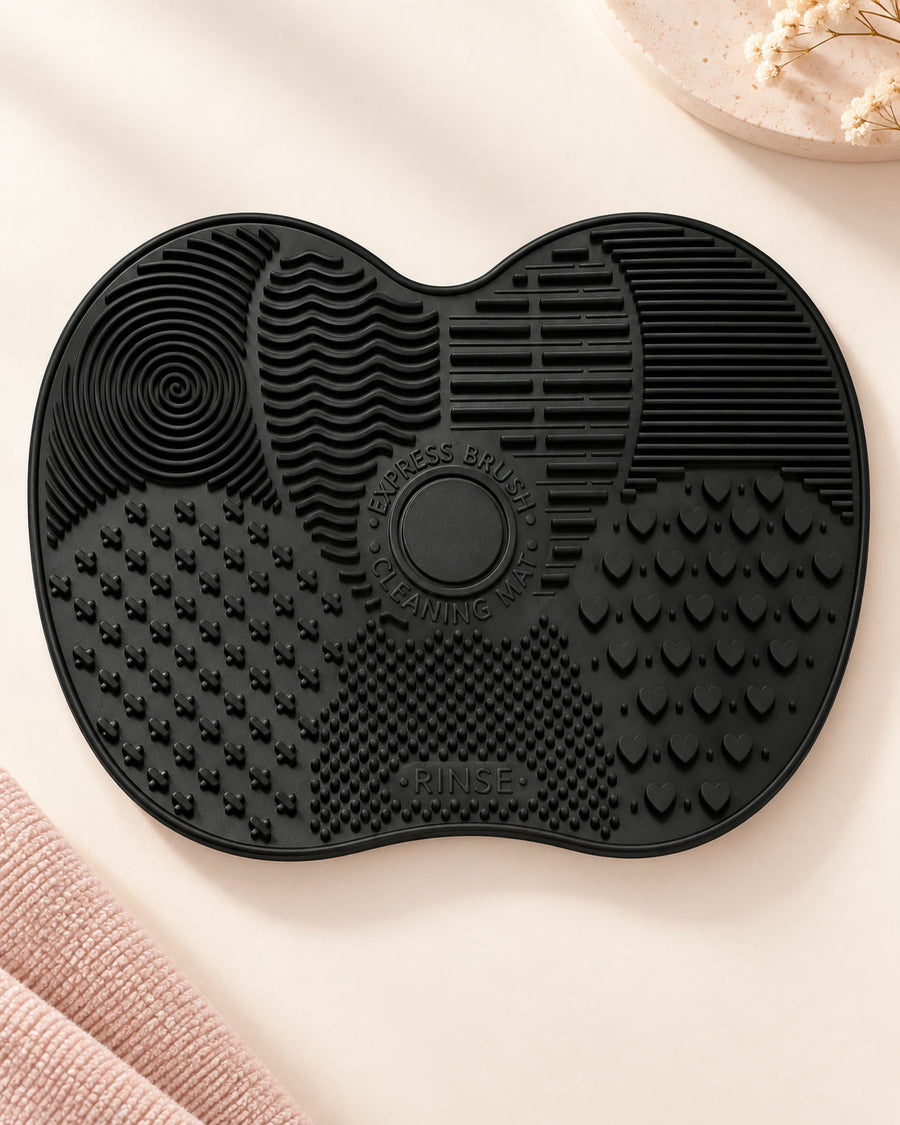 Silicone Makeup Brush Cleaning Mat with Suction Base