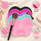 Alsunu brush cleaning mat, angled detail