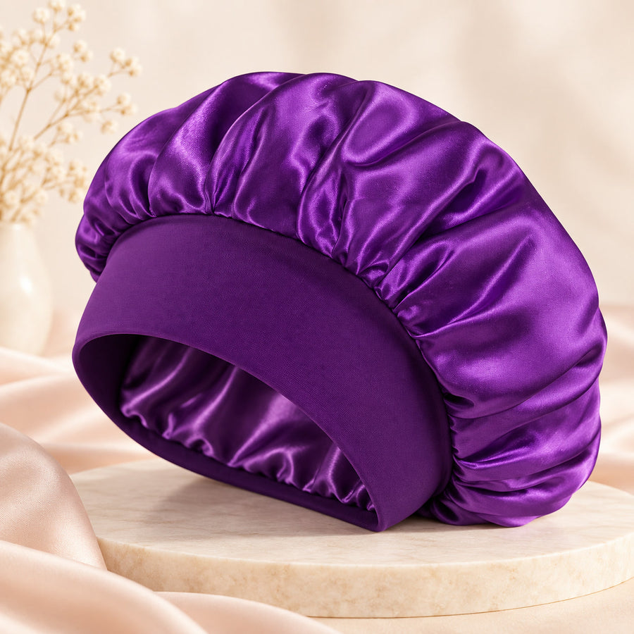 Satin-Lined Sleep Bonnet for Curly and Natural Hair