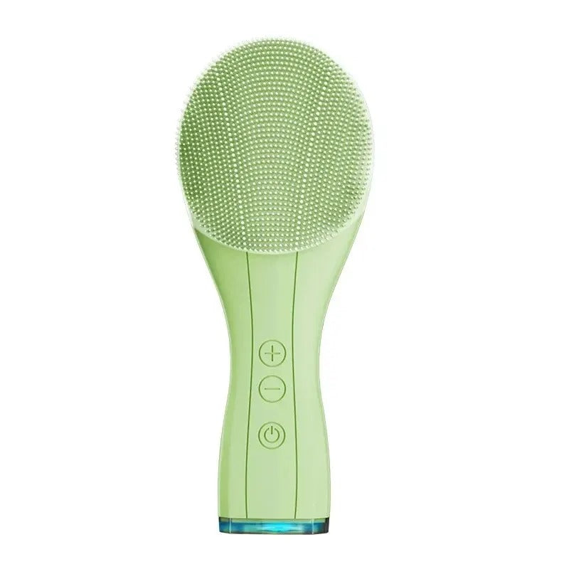 Alsunu sonic cleansing brush in green