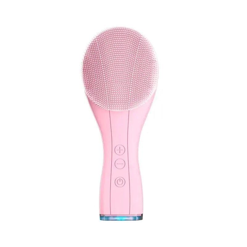 Alsunu sonic cleansing brush in pink