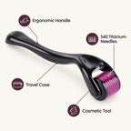 Alsunu Titanium Micro-Needling Derma Roller - key features