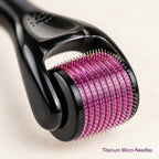 Alsunu Titanium Micro-Needling Derma Roller - needle head macro