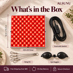 What's in the box: 225 LED panel, cord with switch, hang kit and eye goggles, free shipping over $80